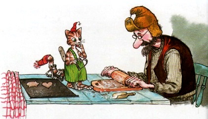 детские книги, свен нурдквист, петсон и финдус, сказка про рождество, иллюстрации к сказкам детские книги, свен нурдквист, петсон и финдус, сказка про рождество, иллюстрации к сказкам