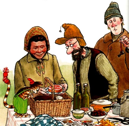детские книги, свен нурдквист, петсон и финдус, сказка про рождество, иллюстрации к сказкам детские книги, свен нурдквист, петсон и финдус, сказка про рождество, иллюстрации к сказкам