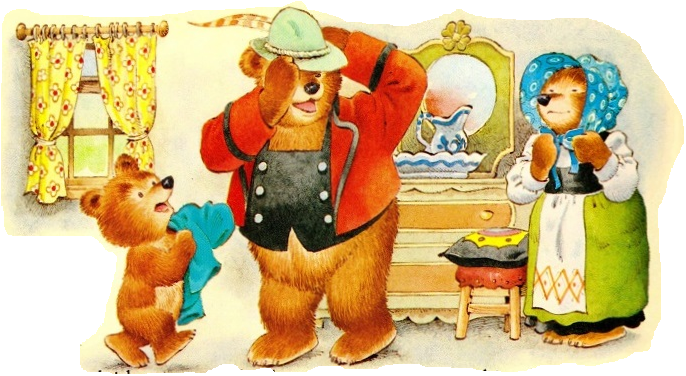 сказки онлайн бесплатно, иллюстрации к сказкам, скачать иллюстрации, сказка на новый лад, три медведя